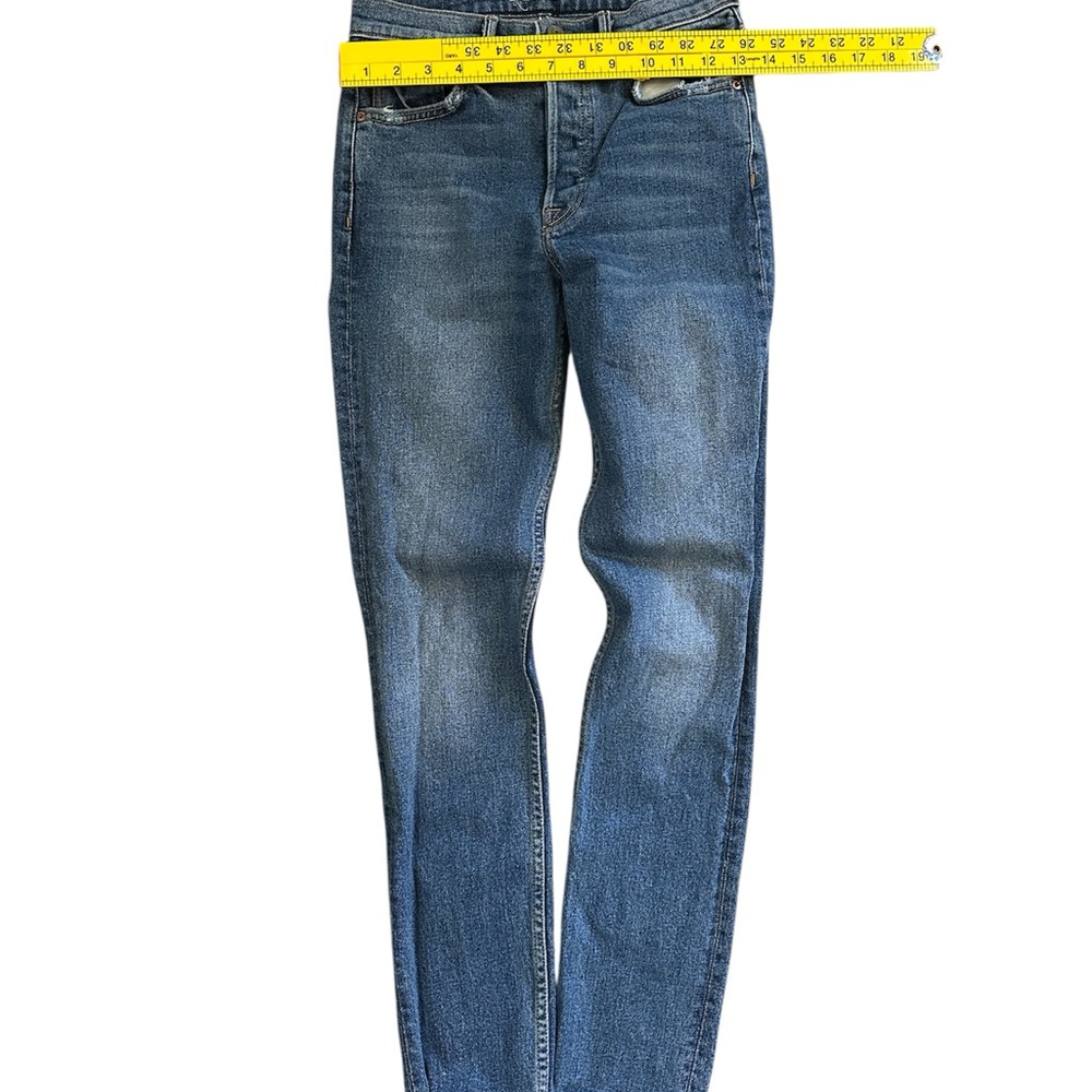 GRLFRND Karolina Denim Blue Straight Leg Jeans